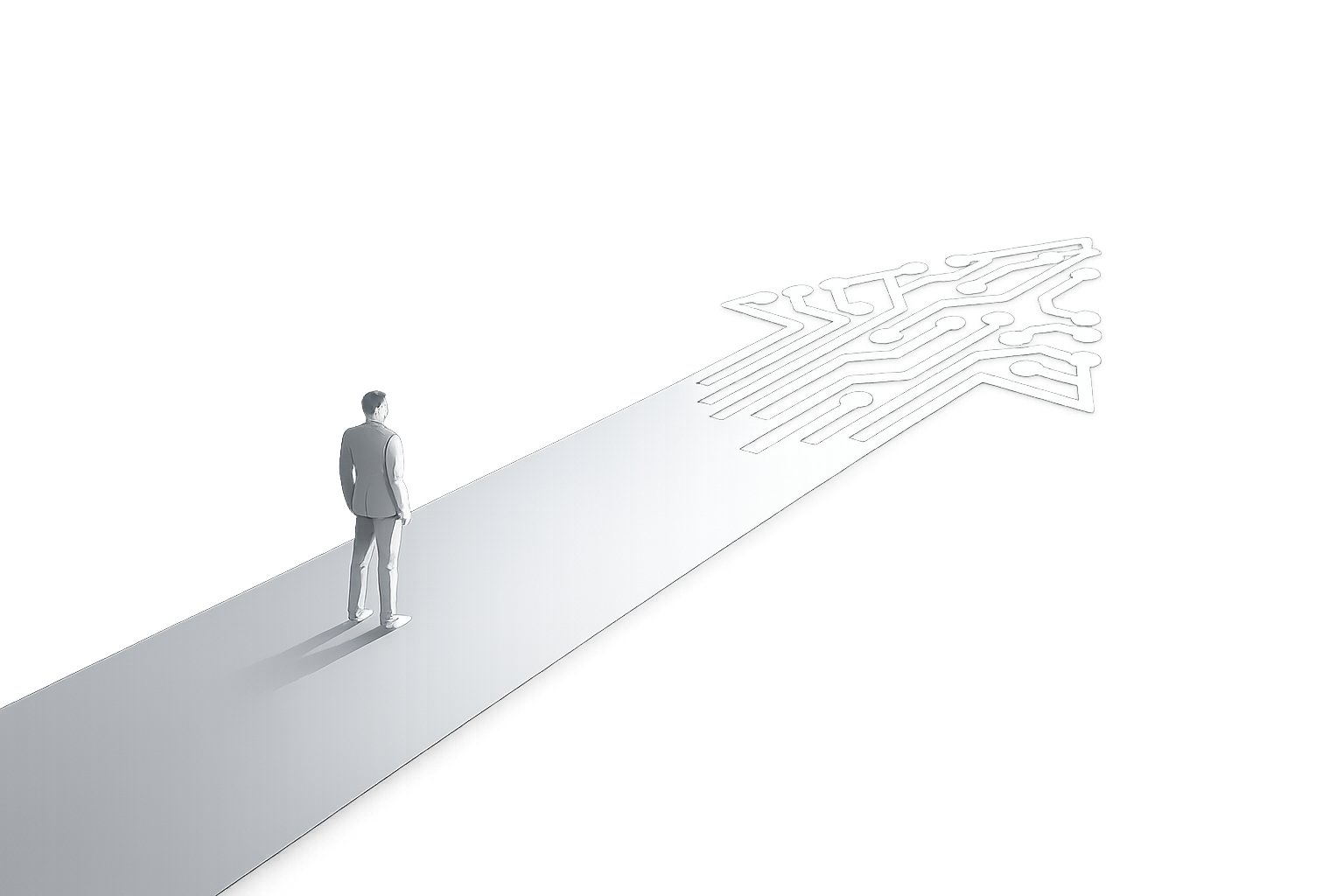 Fragmented paths resolving into a single forward direction